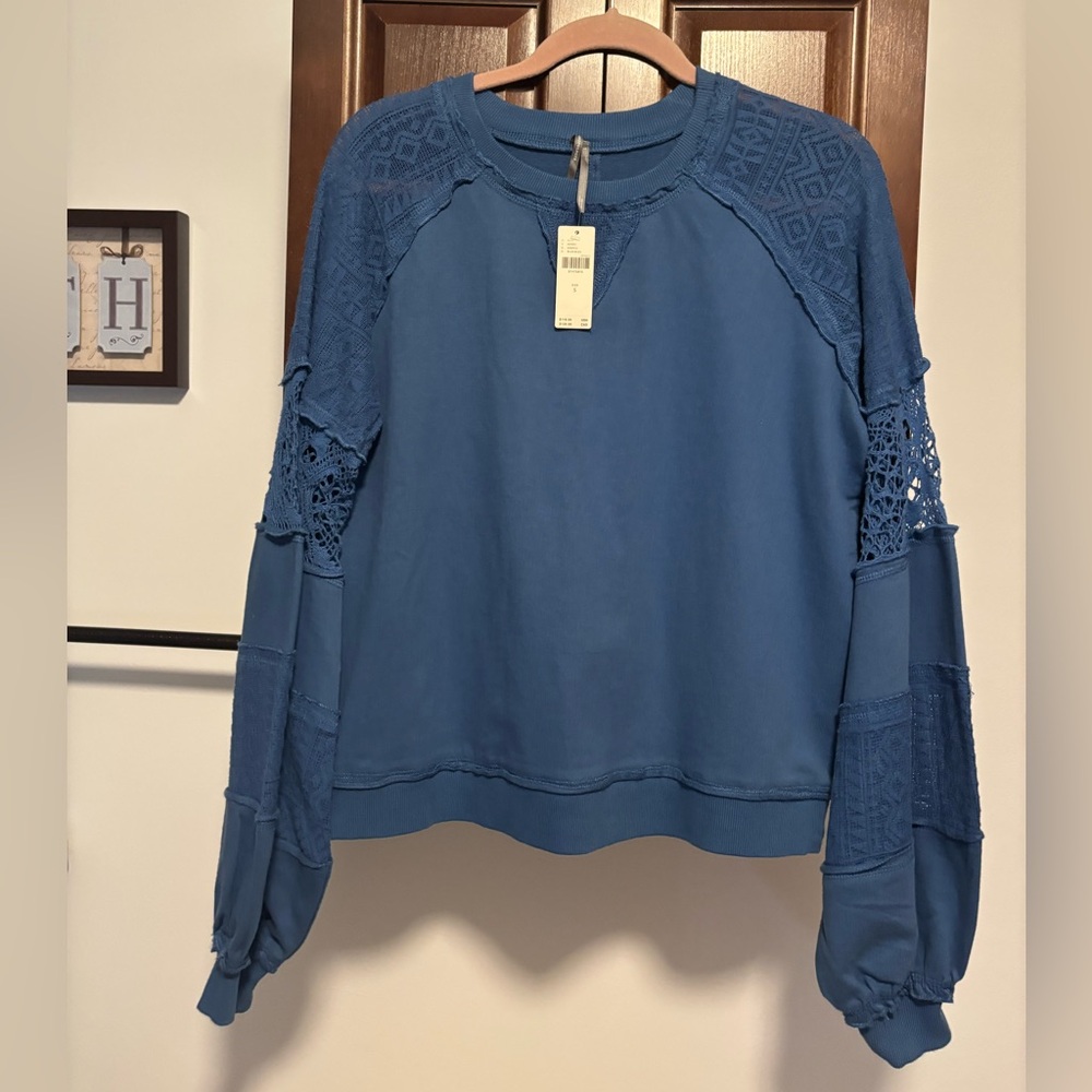 Anthropologie Lace Balloon Sleeve Top - Picture 7 of 9